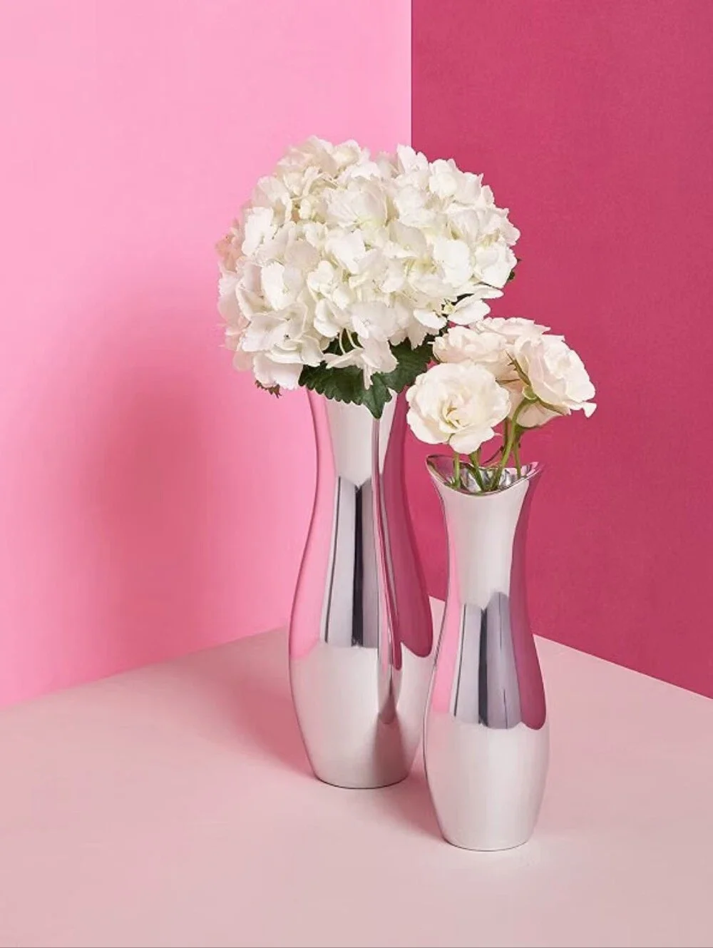 Nambe Stryker Flower Vase  11-Inch.